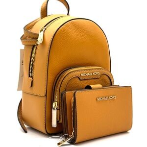 Michael Kors Jaycee Extra-Small Signature Logo Backpack & Matching Bifold Wallet